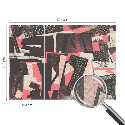 Fotobehang babykamer Geometrische collage