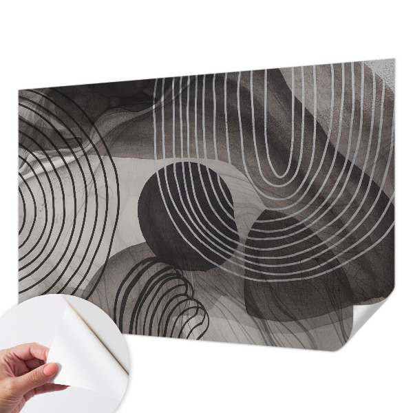 Zelfklevend fotobehang met het ontwerp 'Harmonie van vormen'