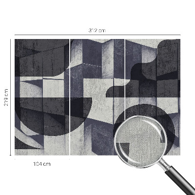 Fotobehang zelfklevend met een geometrisch symmetrisch patroon