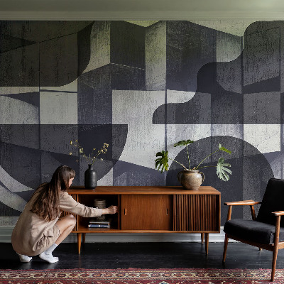 Fotobehang zelfklevend met een geometrisch symmetrisch patroon