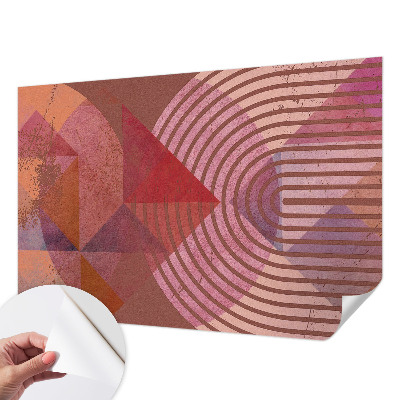 Zelfklevende behangsticker met abstracte vormen