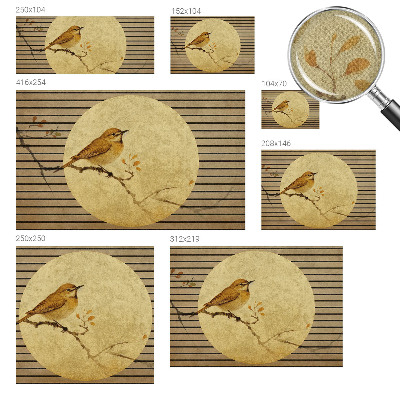 Zelfklevend fotobehang op maat Harmonievogel