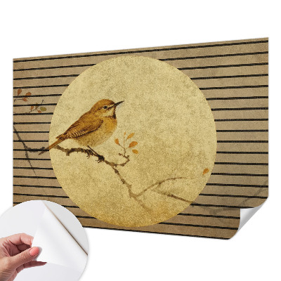 Zelfklevend fotobehang op maat met motief van een harmonievogel