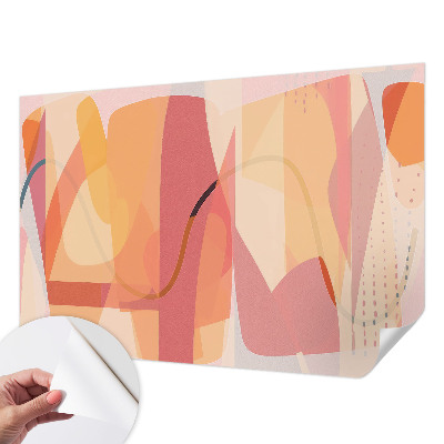 Foto behang voor de kinderkamer met een kleurrijk abstract ontwerp