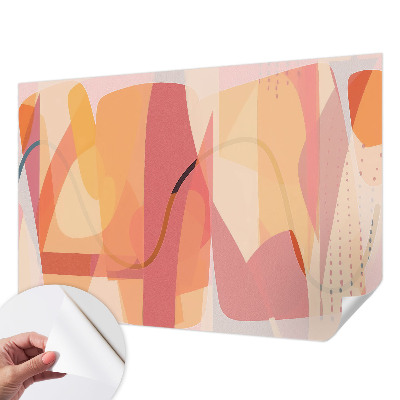 Foto behang voor de kinderkamer met een kleurrijk abstract ontwerp