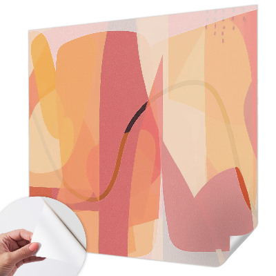 Foto behang voor de kinderkamer met een kleurrijk abstract ontwerp