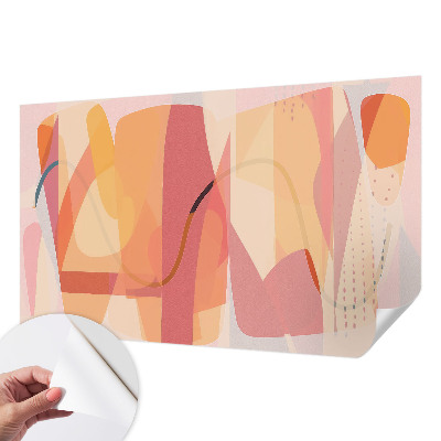 Foto behang voor de kinderkamer met een kleurrijk abstract ontwerp