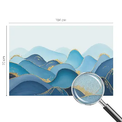 Foto behang voor de kinderkamer met een glooiend landschap