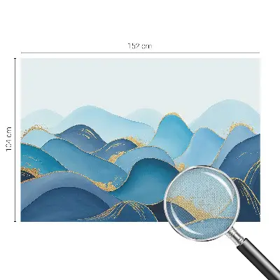 Foto behang voor de kinderkamer met een glooiend landschap