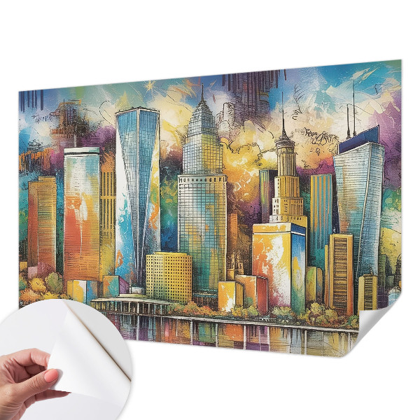 Fotobehang voor kinderkamer Stadspanorama