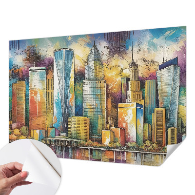 Fotobehang voor kinderkamer Stadspanorama