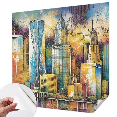 Fotobehang voor kinderkamer Stadspanorama