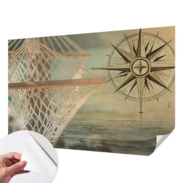 Fotobehang voor de kinderkamer met een rustgevend zeezichtontwerp