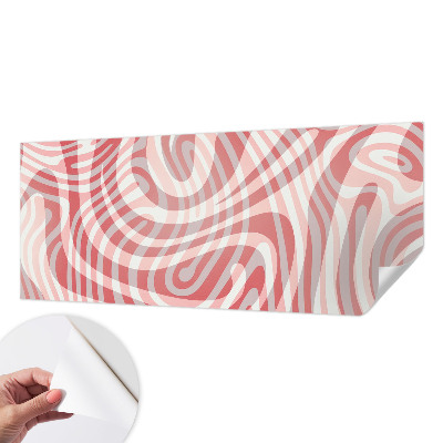 Fotobehang kinderkamer met golvende lijnen als patroon