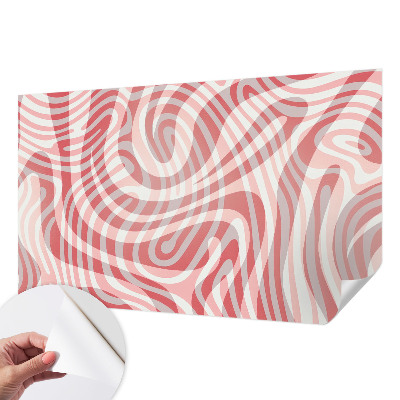Fotobehang kinderkamer met golvende lijnen als patroon