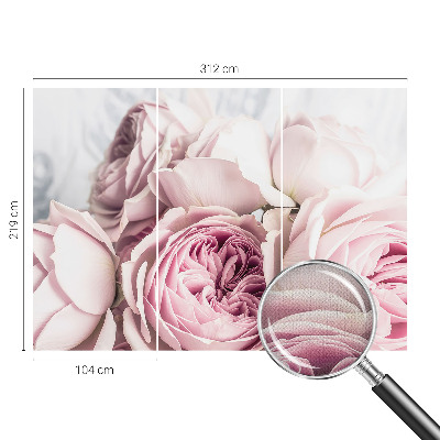 Fotobehang babykamer Roze rozen