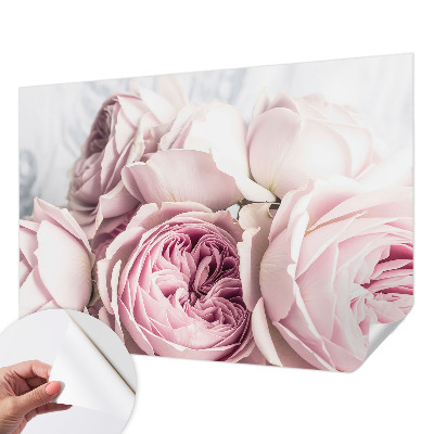 Fotobehang babykamer Roze rozen