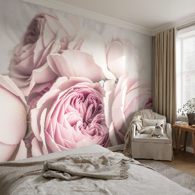 Fotobehang babykamer Roze rozen