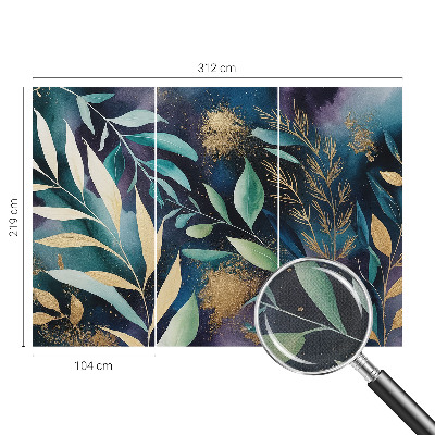 Fotobehang tienerkamer Botanische bladeren