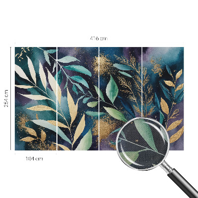 Fotobehang tienerkamer Botanische bladeren