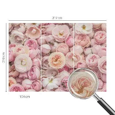 Fotobehang zelfklevend met een patroon van prachtige bloemen