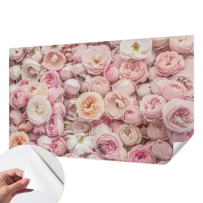 Fotobehang zelfklevend met een patroon van prachtige bloemen