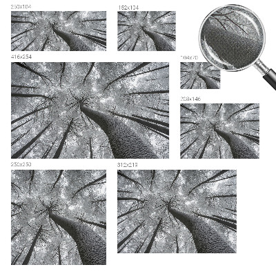 Zelfklevende behangsticker Winterlandschap