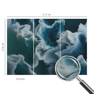 Fotobehang voor de kinderkamer met motief van zeegolven