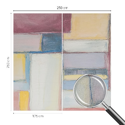 Fotobehang tienerkamer met een patroon van geometrische vormen