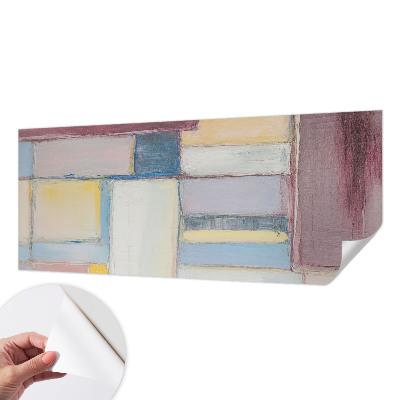 Fotobehang tienerkamer met een patroon van geometrische vormen