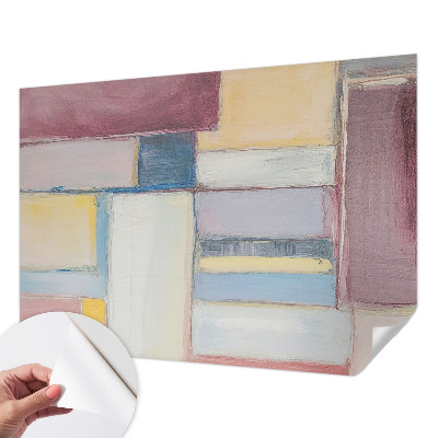 Fotobehang tienerkamer met een patroon van geometrische vormen