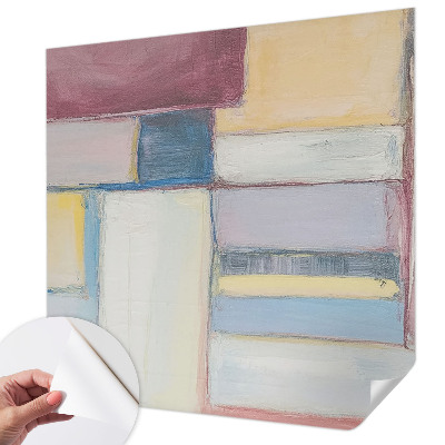 Fotobehang tienerkamer met een patroon van geometrische vormen