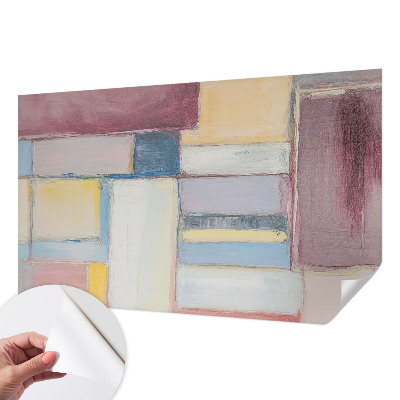 Fotobehang tienerkamer met een patroon van geometrische vormen