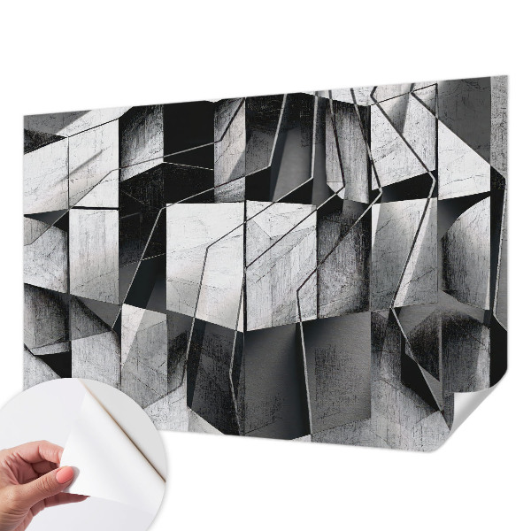 Zelfklevend fotobehang met een geometrisch abstract motief
