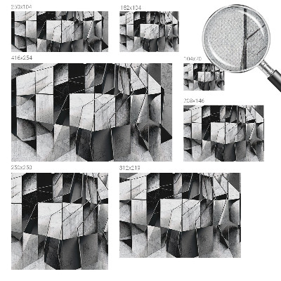 Zelfklevend fotobehang met een geometrisch abstract motief