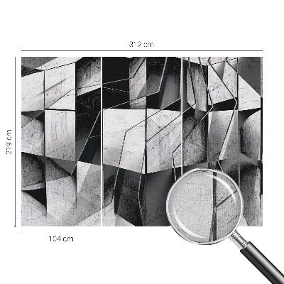 Zelfklevend fotobehang met een geometrisch abstract motief