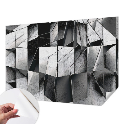 Zelfklevend fotobehang met een geometrisch abstract motief