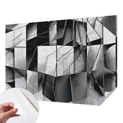 Zelfklevend fotobehang met een geometrisch abstract motief