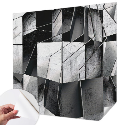 Zelfklevend fotobehang met een geometrisch abstract motief
