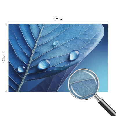 Fotobehang zelfklevend Blauw blad