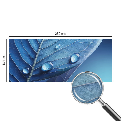 Fotobehang zelfklevend Blauw blad