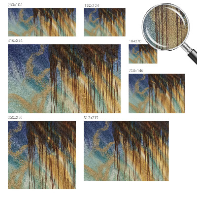 Zelfklevend fotobehang op maat met een abstracte compositie