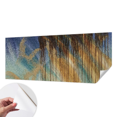 Zelfklevend fotobehang op maat met een abstracte compositie