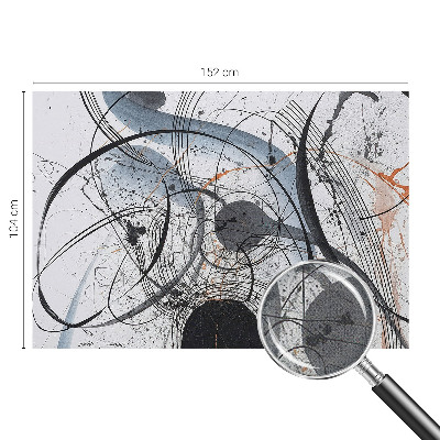Foto behang voor de kinderkamer met een expressief abstracte print