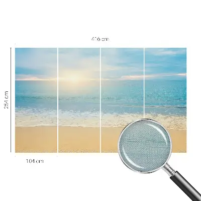 3D fotobehang met een zonsopgang als motief