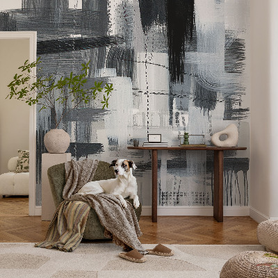 Fotobehang voor de kinderkamer met moderne kunst als ontwerp