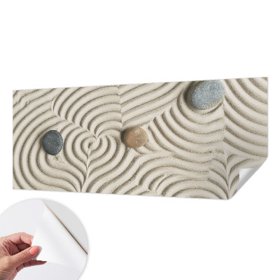 Fotobehang kinderkamer met een dessin van harmonieuze golven