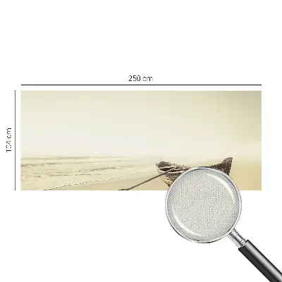 Fotobehang voor kinderkamer met een rustig zeezichtontwerp