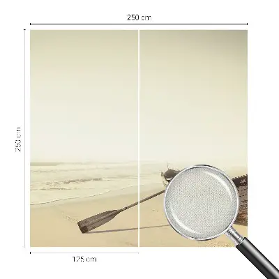 Fotobehang voor kinderkamer met een rustig zeezichtontwerp