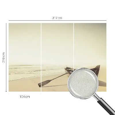 Fotobehang voor kinderkamer met een rustig zeezichtontwerp
